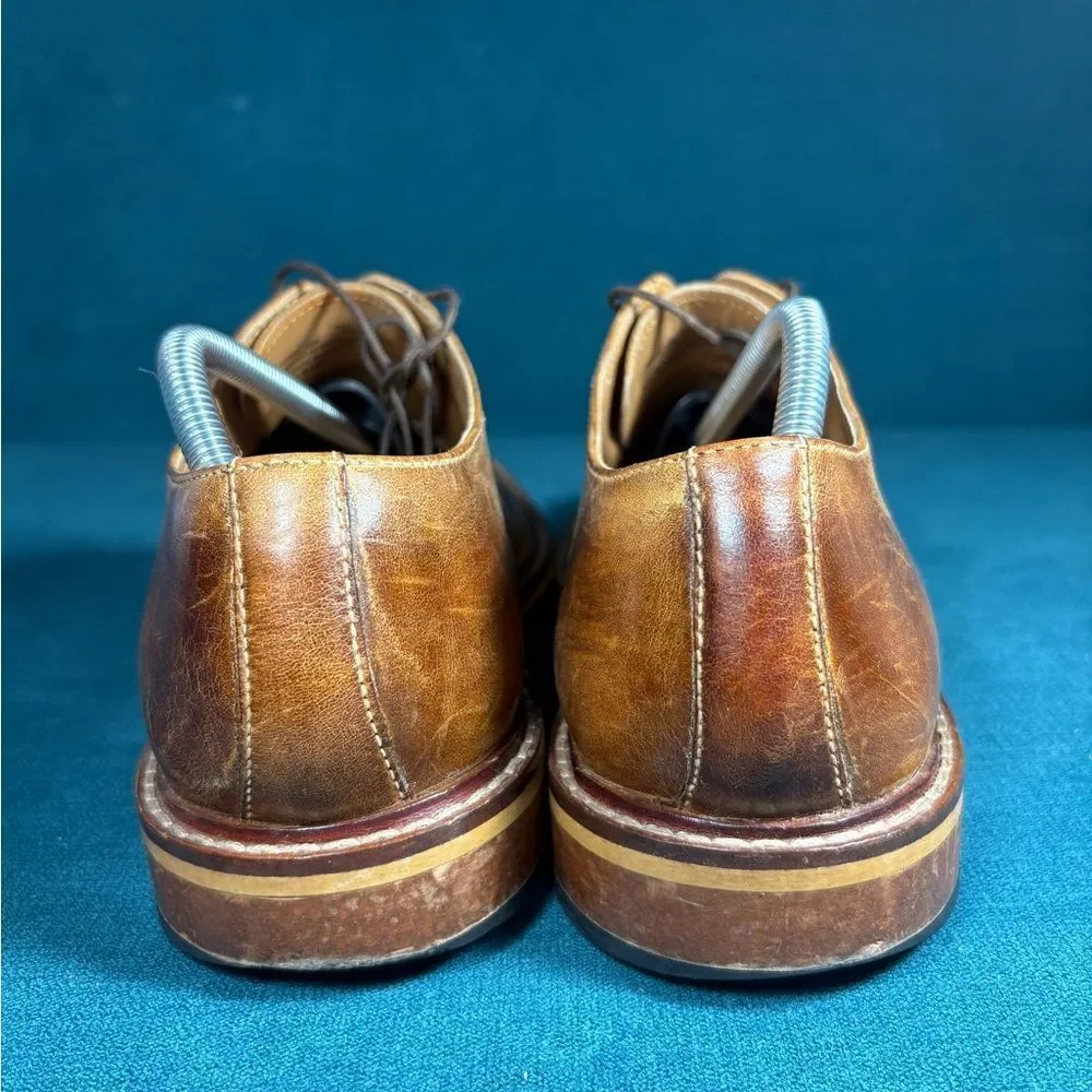 Joseph Abboud Brown Leather Cap Toe Oxford Dress Shoes Men’s Size 10M